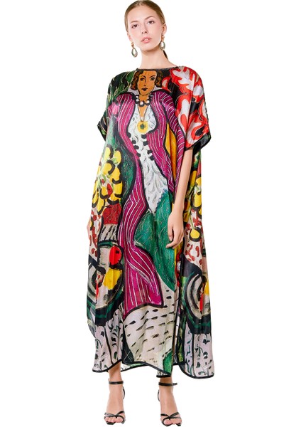 Henri Matisse Purple And Dress Ipek Elbise