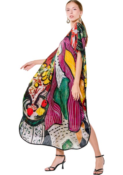 Henri Matisse Purple And Dress Ipek Elbise modelleri