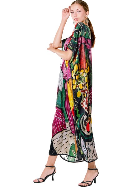 Henri Matisse Purple And Dress Ipek Elbise fırsatları
