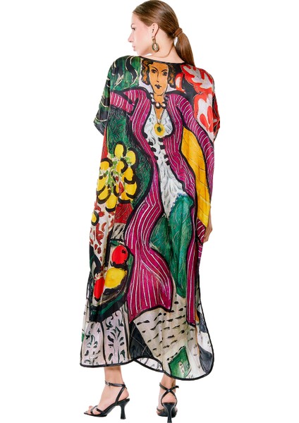 Henri Matisse Purple And Dress Ipek Elbise indirimleri