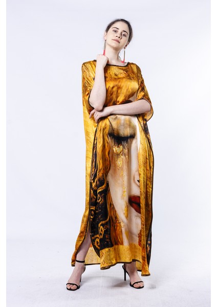 Gustav Klimt Freya's Tears Ipek Elbise