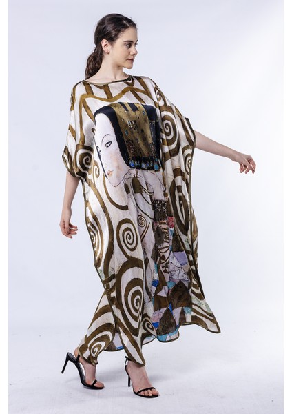 Gustav Klimt Expectation %100 Ipek Elbise