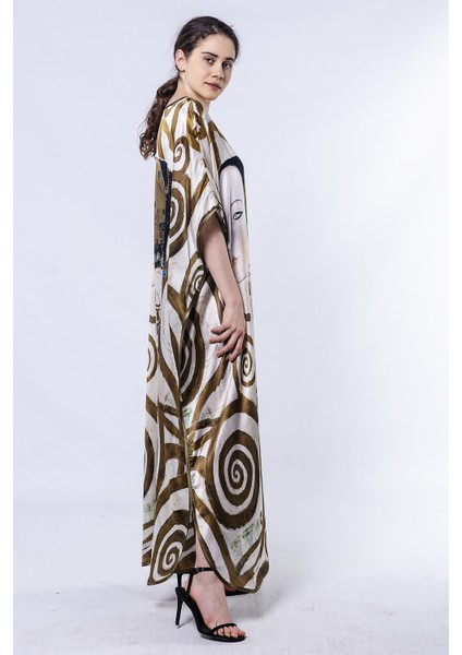 Gustav Klimt Expectation %100 Ipek Elbise
