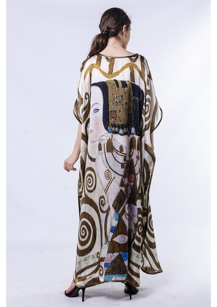 Gustav Klimt Expectation %100 Ipek Elbise