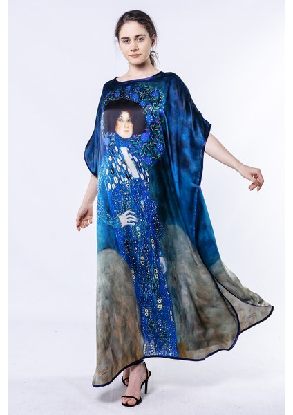 Gustav Klimt Emilie Floge Ipek Elbise