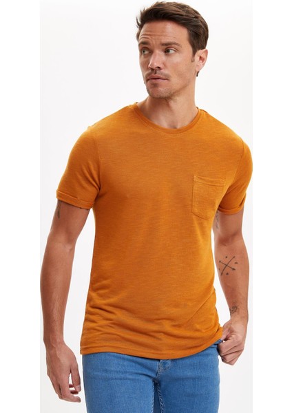 Regular Fit Bisiklet Yaka Basic Kısa Kollu Tişört N6061AZ20SM