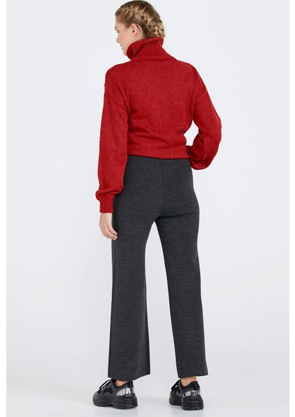 Triko Kadın Cepli Pantolon - Antrasit fırsatları