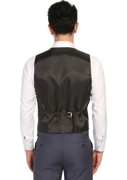 Erkek Yelek Slim Fit Kesim Gri fırsatları