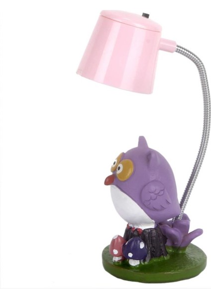Best Frends Baykuşlar Kutulu Kupa Büyük Yastık Pembe Lamba Işıklı Biblo Seti