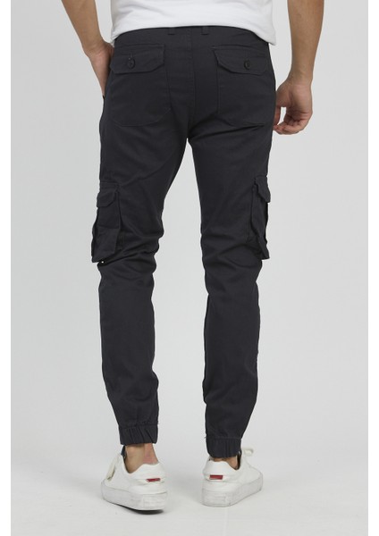 Füme Renk Likralı Slim Fit Körüklü Cep Kargo Pantolon fırsatları
