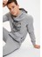 Kapüşonlu Slim Fit Kuru Kafa Baskılı Sweatshirt S7007AZ20AU 1