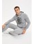 Kapüşonlu Slim Fit Kuru Kafa Baskılı Sweatshirt S7007AZ20AU 5