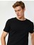 Erkek Bisiklet Yaka Kısa Kollu Basic T-Shirt 1