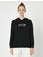 Kadın Kapüsonlu Uzun Kollu Sloganli Sweatshirt 3