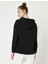 Kadın Kapüsonlu Uzun Kollu Sloganli Sweatshirt 4