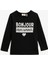 Kız Çocuk Pamuklu Yazili Baskılı Bisiklet Yaka Uzun Kollu T-Shirt 1