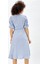 Poplin Bağlamalı ELBISE_ELB32426 Mavi Beyaz Çizgili 3