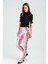 Pantolon - Yanları Payet Seritli Varak Pantolon | PNT31360 Pembe 1