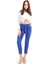 Beli Kuşaklı Kumas Pantolon | PNT19018 Saks 1