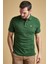 Tartan Pique Polo Shirt OL72 Olive 1