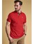 Tartan Pique Polo Shirt RE51 Red 1