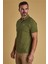 Tartan Pique Polo Shirt OL39 Burnt Olive 1