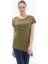 Kadın T-Shirt Yuvarlak Yaka 6722 - Yeşil 1