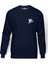 Aşk Eros Baskılı İndigo Mavi Lacivert Erkek Örme Sweatshirt Uzun kol 1