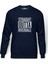 Riverdale Straight Outta Riverdale Baskılı İndigo Mavi Lacivert Erkek Örme Sweatshirt Uzun kol 1