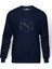 Sense8 Symbols Baskılı İndigo Mavi Lacivert Erkek Örme Sweatshirt Uzun kol 1