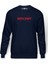Stanger Things Bitchin' Baskılı İndigo Mavi Lacivert Erkek Örme Sweatshirt Uzun kol 1