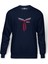 Stranger Things Scoops Ahoy Men Uniform Baskılı İndigo Mavi Lacivert Erkek Örme Sweatshirt Uzun kol 1