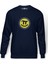 14 Mart Dünya Pi Günü Dj Baskılı İndigo Mavi Lacivert Erkek Örme Sweatshirt Uzun kol 1