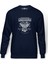 American Motor Estd 1964 Baskılı İndigo Mavi Lacivert Erkek Örme Sweatshirt Uzun kol 1