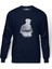 Peaky Blinders Tommy Shelby Gölge Baskılı İndigo Mavi Lacivert Erkek Örme Sweatshirt Uzun kol 1