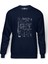 Pubg Pubg Envanter Baskılı İndigo Mavi Lacivert Erkek Örme Sweatshirt Uzun kol 1