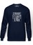 Pubg Straıght Outta El Pozo Baskılı İndigo Mavi Lacivert Erkek Örme Sweatshirt Uzun kol 1
