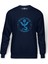 Riverdale Team Mystic Pokemon Go Baskılı İndigo Mavi Lacivert Erkek Örme Sweatshirt Uzun kol 1