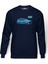 Ford Focus RS Baskılı İndigo Mavi Lacivert Erkek Örme Sweatshirt Uzun kol 1