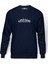 Evolution Windows 10 Baskılı İndigo Mavi Lacivert Erkek Örme Sweatshirt Uzun kol 1
