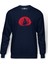 Uchiha Itachi Baskılı İndigo Mavi Lacivert Erkek Örme Sweatshirt Uzun kol 1