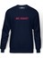 Mr Robot Baskılı İndigo Mavi Lacivert Erkek Örme Sweatshirt Uzun kol 1