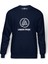 Linkin Park Baskılı İndigo Mavi Lacivert Erkek Örme Sweatshirt Uzun kol 1