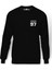 BTS Jungkook 97 Baskılı Siyah Erkek Örme Sweatshirt Uzun kol 1