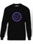 Twitch Logo Baskılı Siyah Erkek Örme Sweatshirt Uzun kol 1