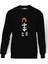 Silhouette The Fifth Element Leeloo Baskılı Siyah Erkek Örme Sweatshirt Uzun kol 1