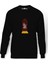 The Haunting Of Hill House Door Baskılı Siyah Erkek Örme Sweatshirt Uzun kol 1