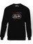 The100 Wanheda Baskılı Siyah Erkek Örme Sweatshirt Uzun kol 1