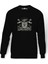 American Costum Build & Repair Baskılı Siyah Erkek Örme Sweatshirt Uzun kol 1