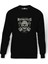 American Costum Vintage California Baskılı Siyah Erkek Örme Sweatshirt Uzun kol 1